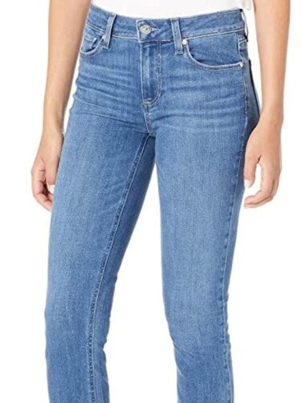 PAIGE Women's Light Blue Skinny Jeans